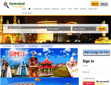 Tablet Screenshot of hyderabadcitysearch.com